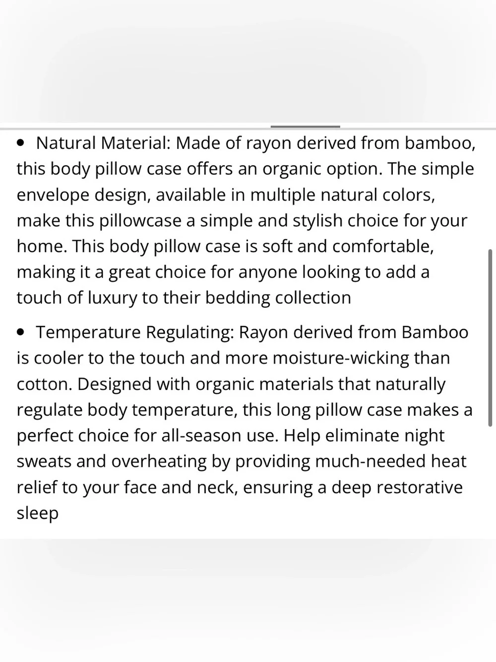 Cooling Body Pillow Cover 20x54” SAGE GREEN